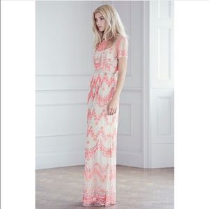 Needle & Thread Tier Maxi beaded dress